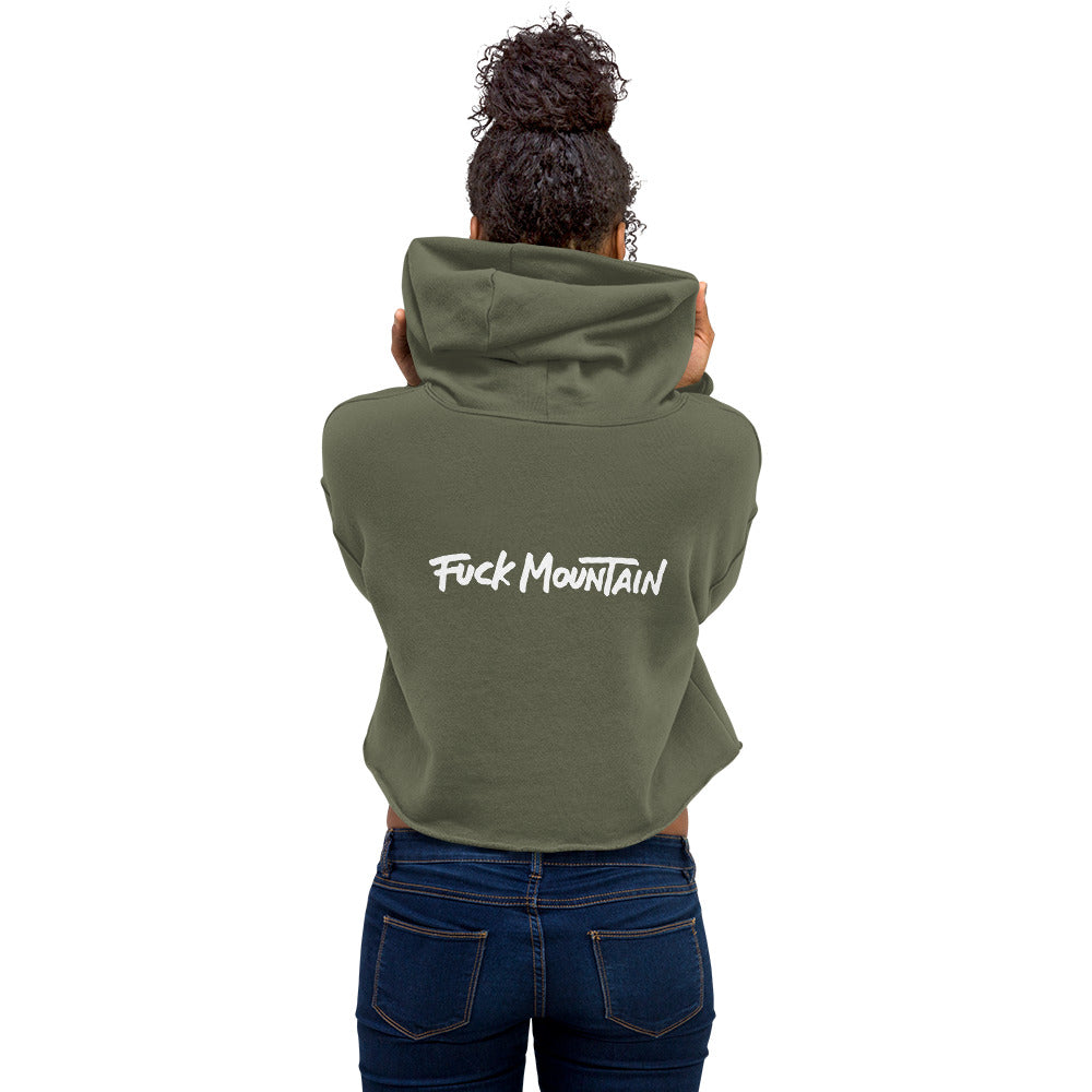 Fuck Mountain Classic Women's Crop Hoodie